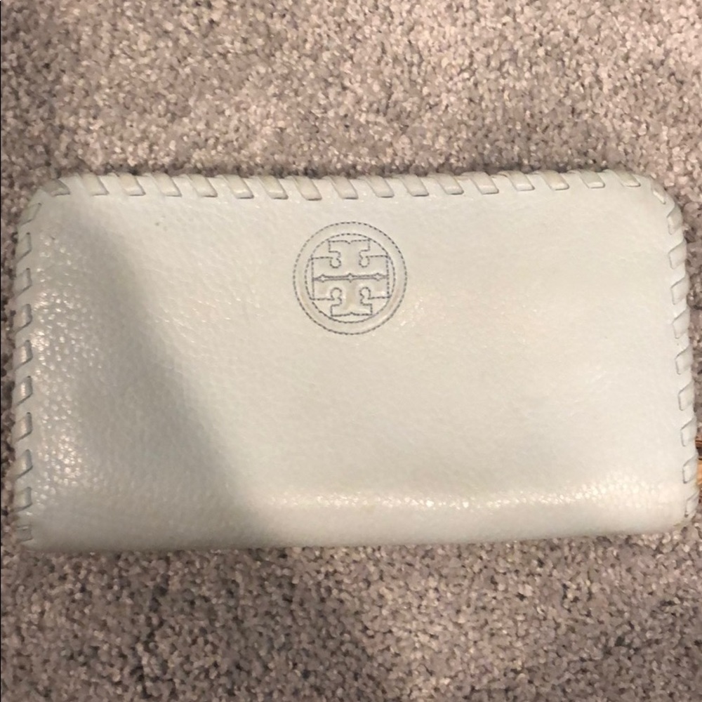 Tory Burch baby blue wallet